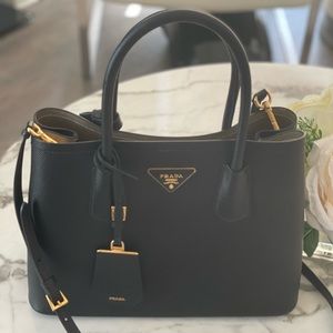 Prada Small Saffiano Leather Double Bag